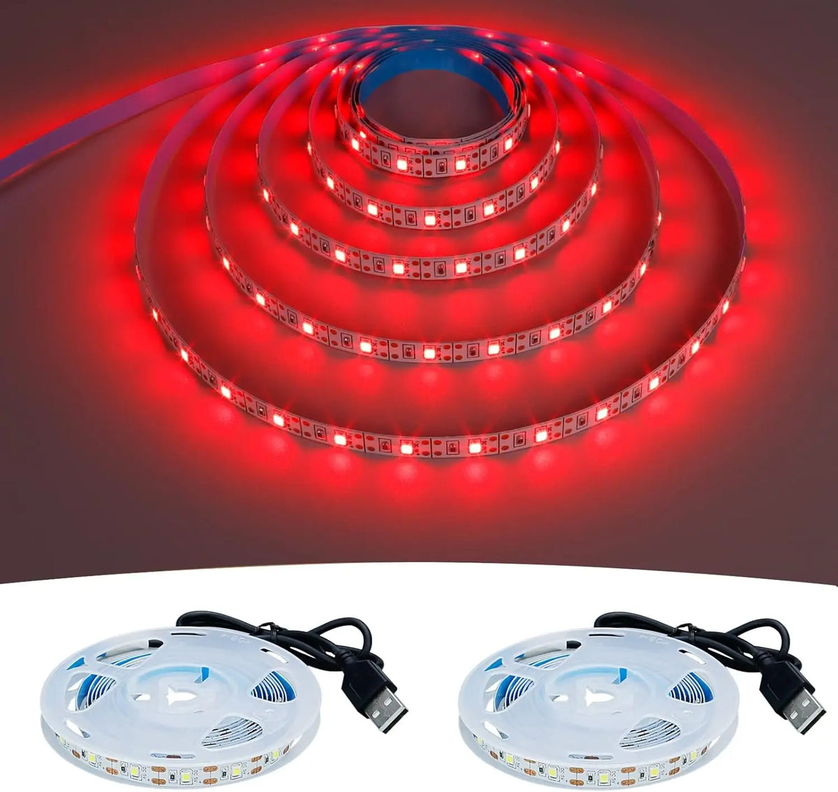 DC 5V USB LED Strips 2835 Warm White LED Strip Light TV Mirror Backlight Lighting Tape Room Decor Lamp Ribbon LED String Light