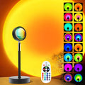 LED Sunset Lamp RGB Mini USB Projector Light Remote Control for Bedroom Bedside Photography Home Party Gift Decor Table