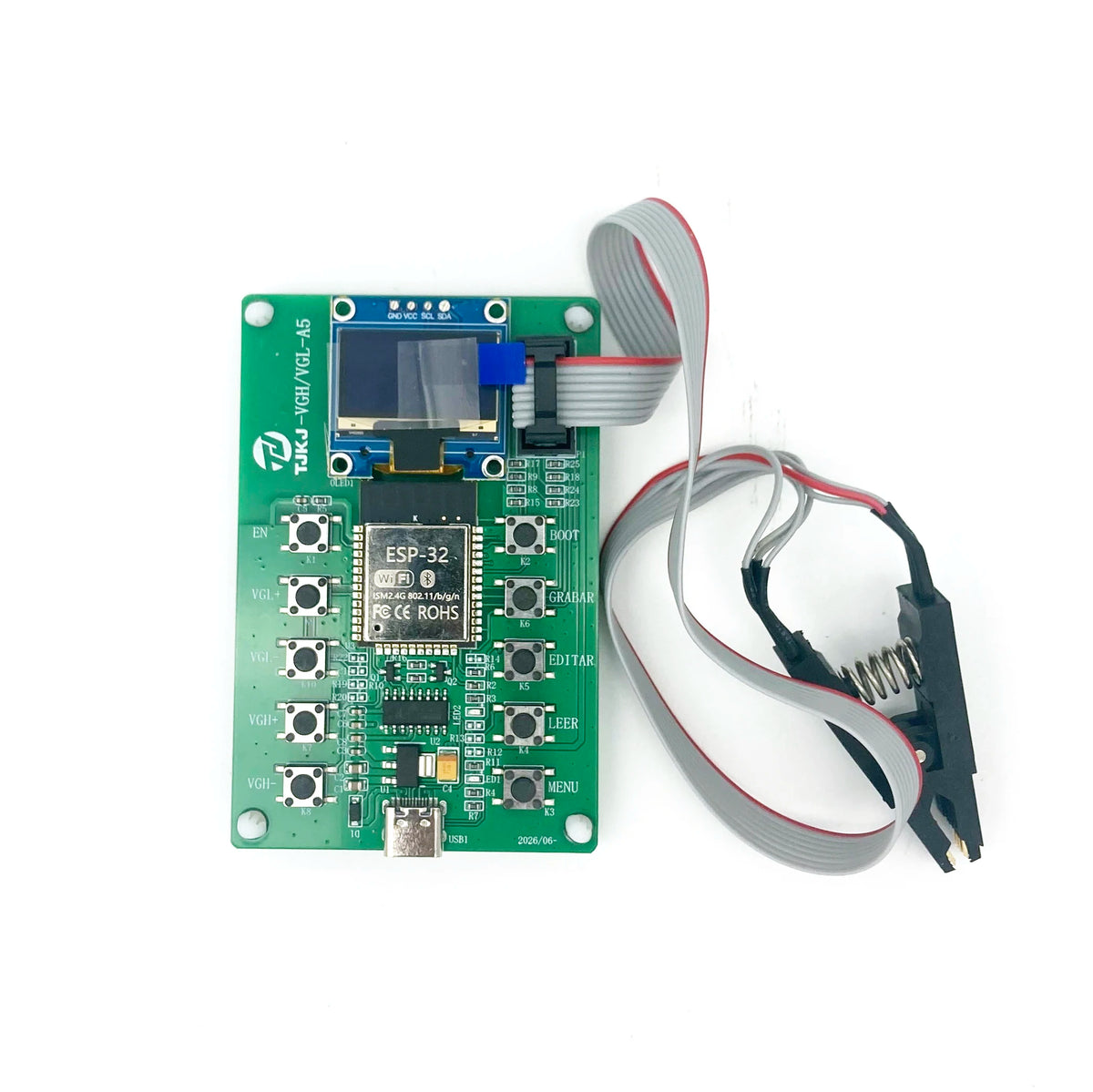 TU KU MU BU NU AU CU DU VGH VGL Voltage Programmer TV TCON Board Screen Repair DC Voltage Adjuster Module