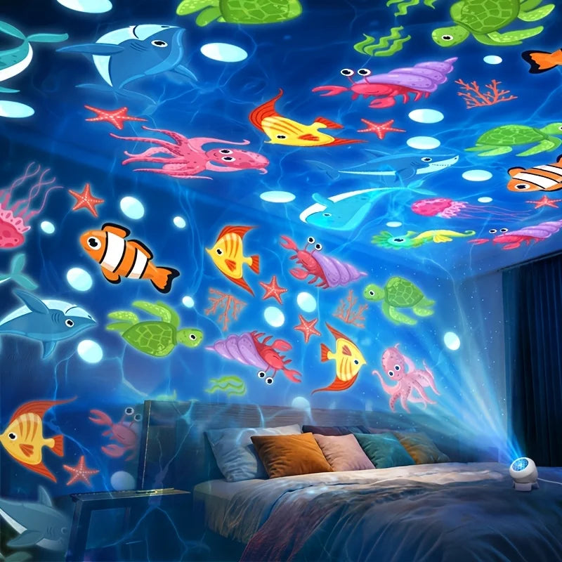 LED Night Light Starry Ocean Projection Light 360 Rotating D