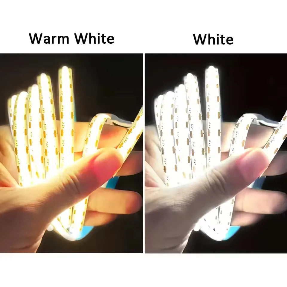 COB LED Strip Light 5V 320LEDs/m PIR Motion Sensor Flexible 