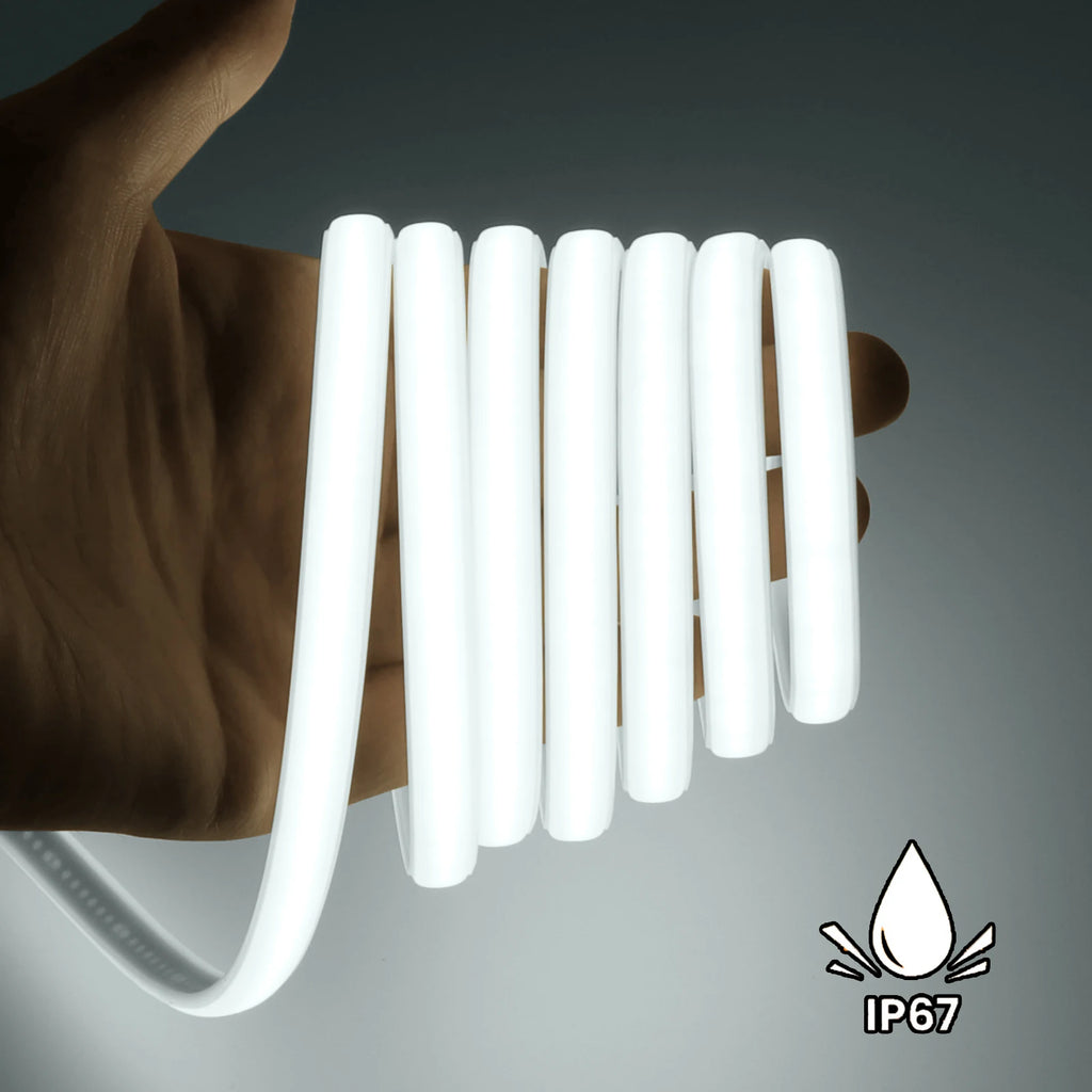Waterproof Flexible COB Neon Light DC 12V 24V Milky White 30