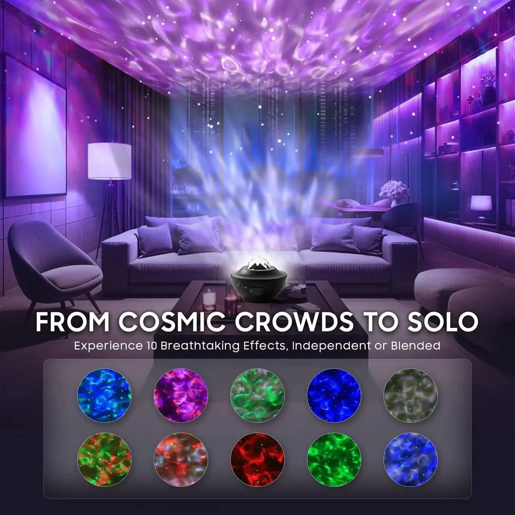 LED Starry Sky Projector Night Light Remote Control Switch U