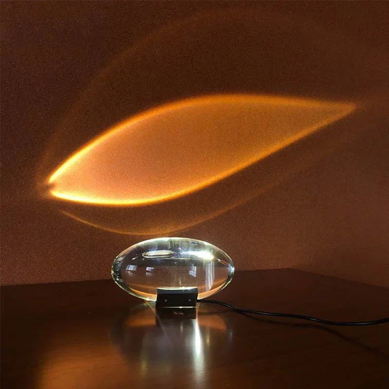 Table Lamp Led Crystal Eye Of The Sky Italian Designer Bedsi