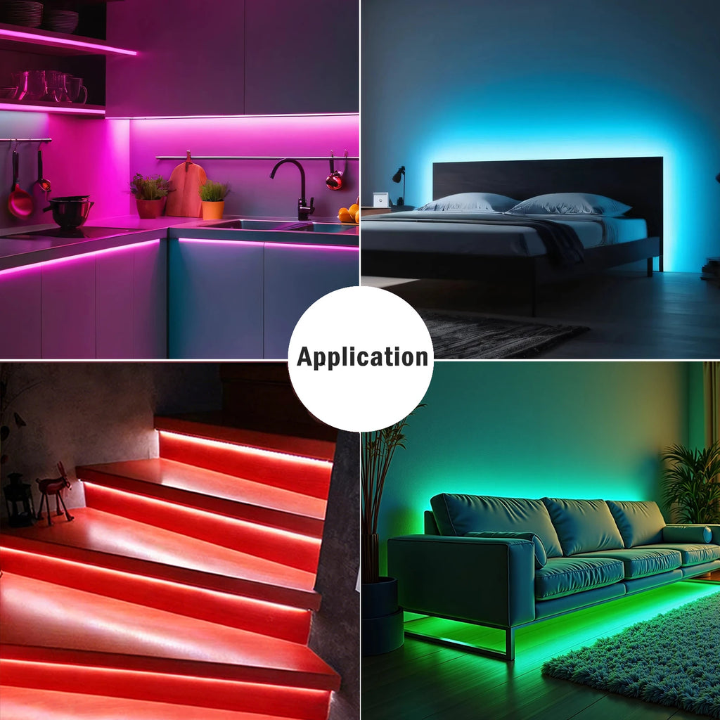 5V USB COB LED Strip Light 3Keys Touch Dimmable ON/OFF Switc
