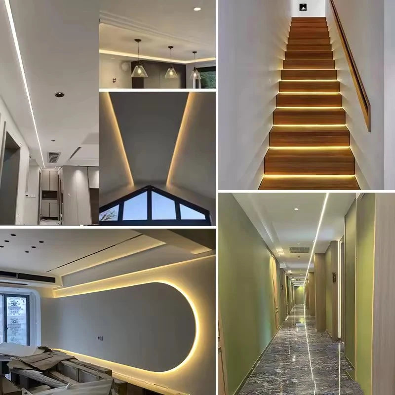 COB LED Strip 220V Switch ON/OFF with EU Plug 220V LED Strip