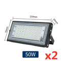 2pcs/lot Led Floodlight 50W 100W AC 110V 220V Outdoor Flood Light Spotlight LED Street Lamp Projector Exterior IP65 Waterproof
