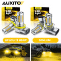 2Pcs Spotlight H8 H11 LED 9006 HB4 Yellow/White Fog Lamp Pro