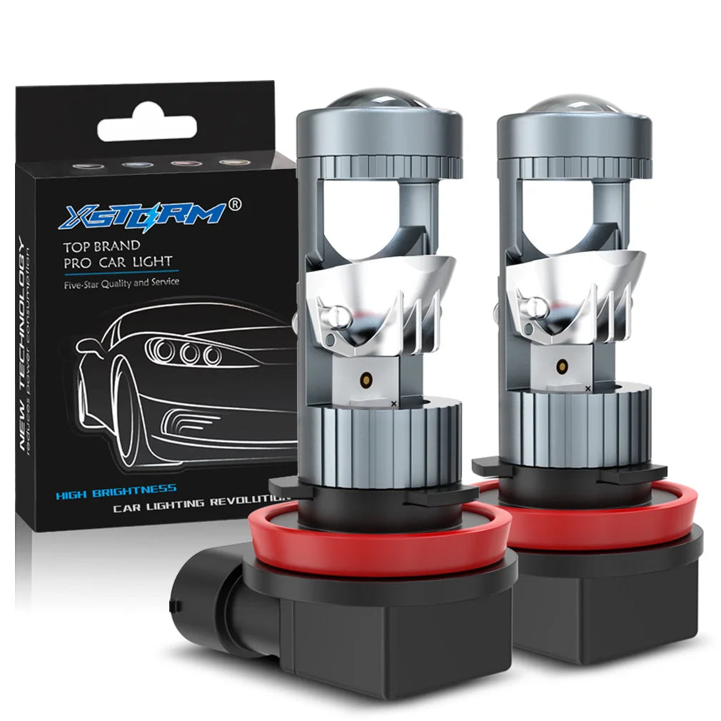 XSTORM H7 LED Headlight Lens Projector 80W 30000LM Car Light Bulbs 9005 9006 H11 LED Canbus Auto Motorcycle Lamps Plug & Play