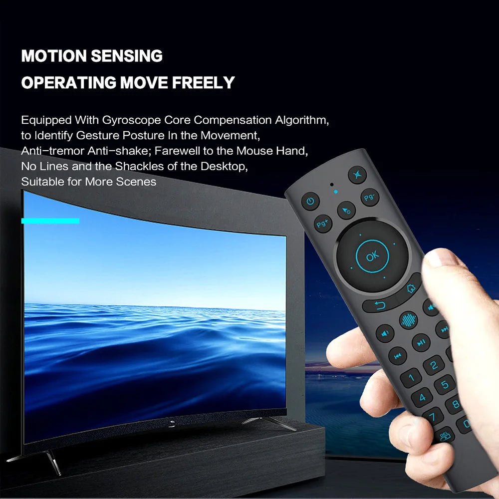 KEBIDUMEI G20S PRO Air Mouse Backlit Light 2.4G BT Wireless 