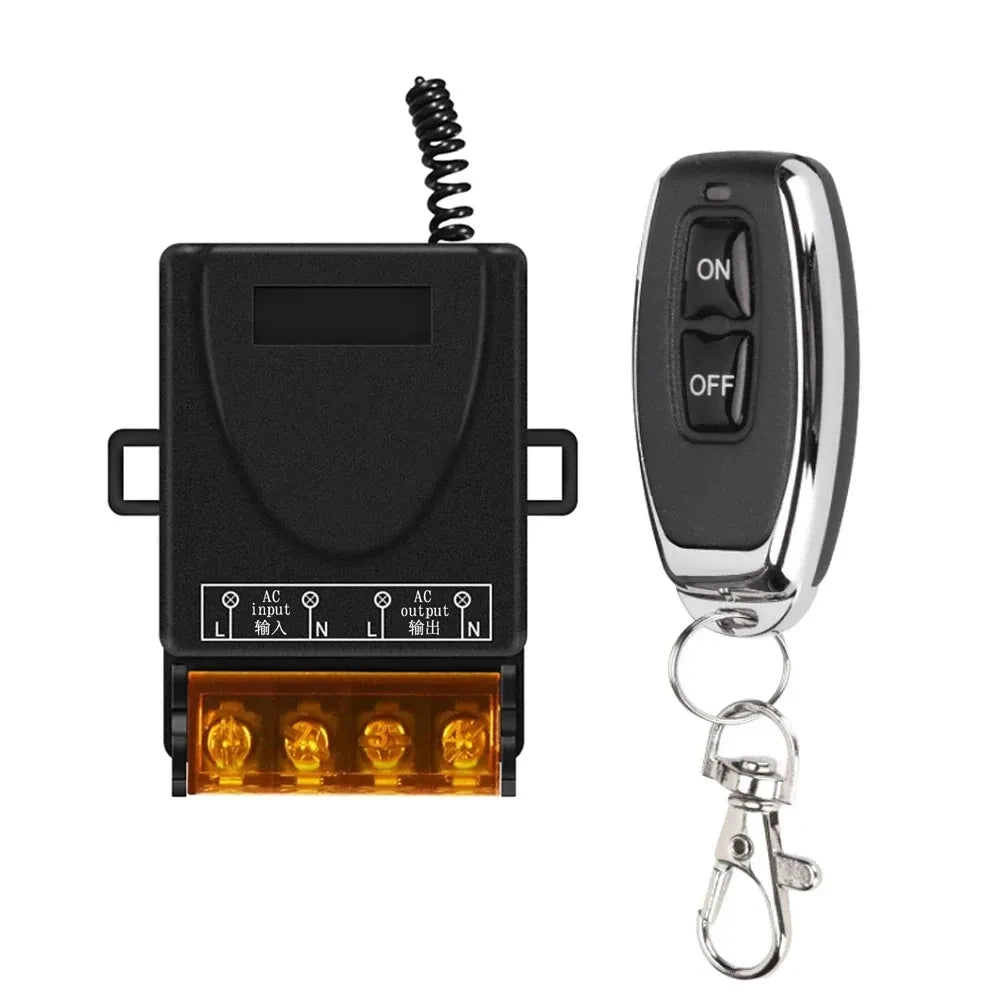 AC220V 433Mhz Remote Control Hign Power On off Remote SwitchControl Transmitter for Water Pump Motor LED/Electric Appliance