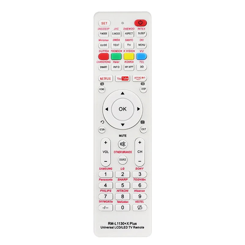 New Universal RM-L1130+X Replacement Remote Control For All Brand Television TV RM-L113+12 RM-L1130+8