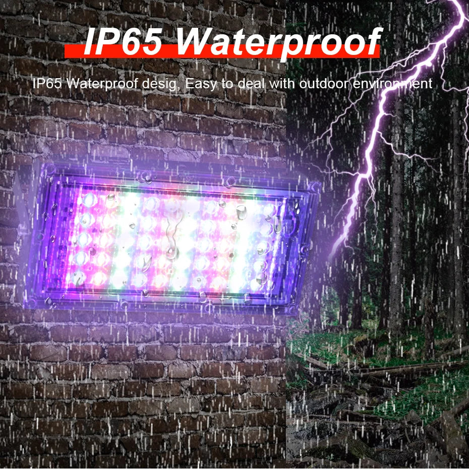 IP65 Waterproof RGB LED Flood Light 50W/100W/300W AC220V Out