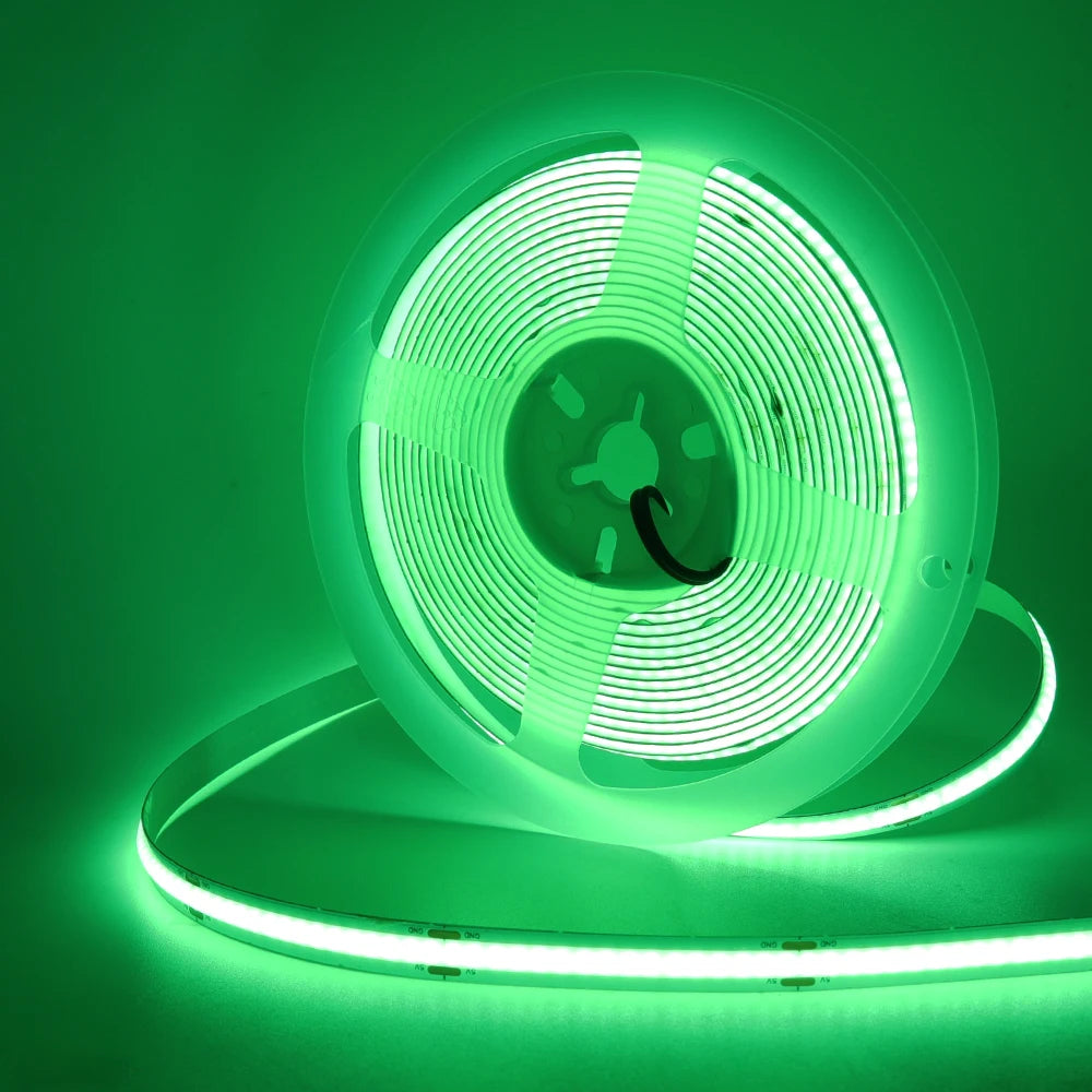 5V USB COB Led Strip Light 320 Leds/M White/Red/Green/Blue/Ice Blue/Pink PCB 3MM 5MM 8MM Flexible Ribbon Night Lamp TV Backlight