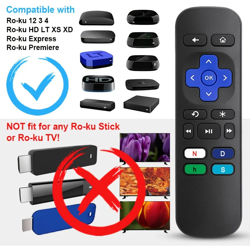 Replacement Remote Control for Roku Streaming Players Roku B