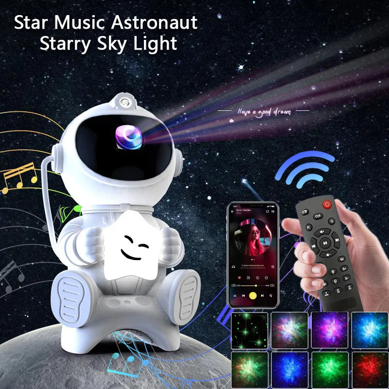 Astronaut LED Star Projector Night Light Galaxy Projectors B