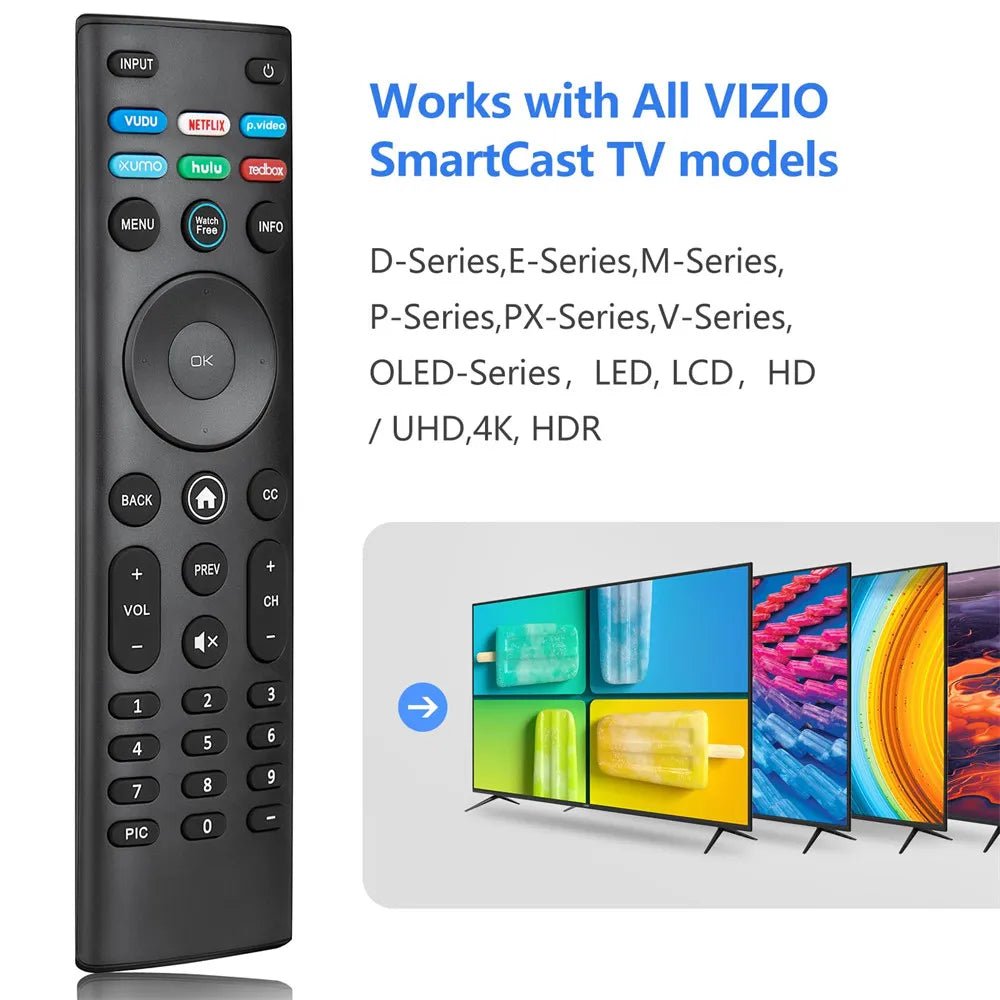 Universal Replacement XRT140 Remote Control for VIZIO All LE