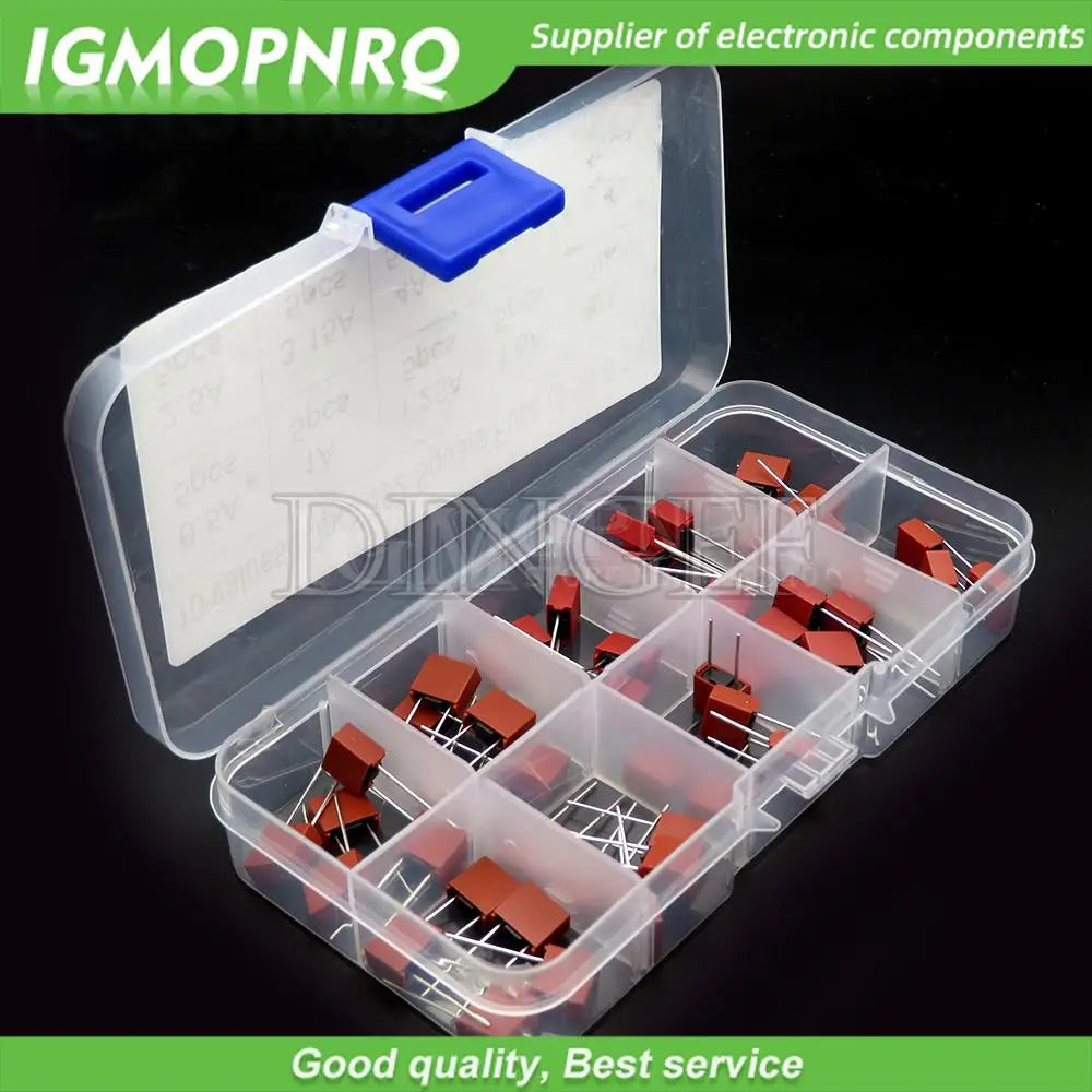 10values 50pcs Square Plastic Fuse 392 0.5A 500mA 1A 1.25A 1