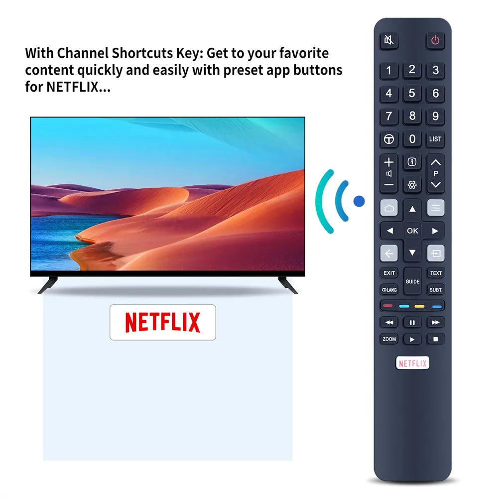 RC802N YU14 Universal Replacement Remote Control for TCL And