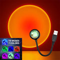 LED Sunset Lamp Nightlights USB Projector Birthday Party Dec