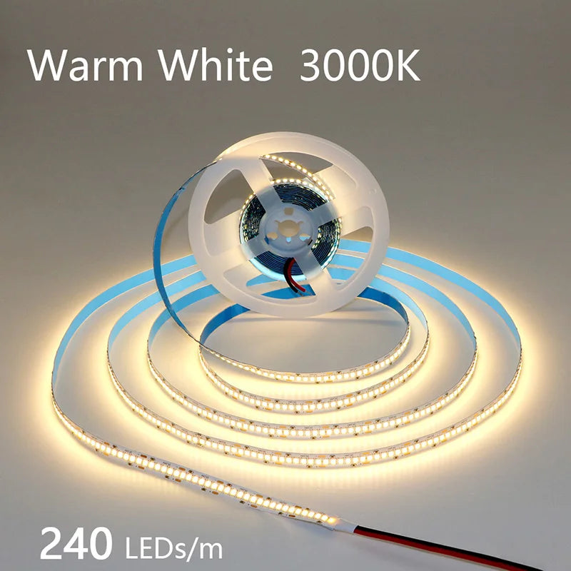 2835 5M 300 600 1200LEDs LED Strip DC12V 24V 120LEDs/m Home Waterproof IP65 Lamp Strip Flexible And Cuttable Soft Lamp Bar