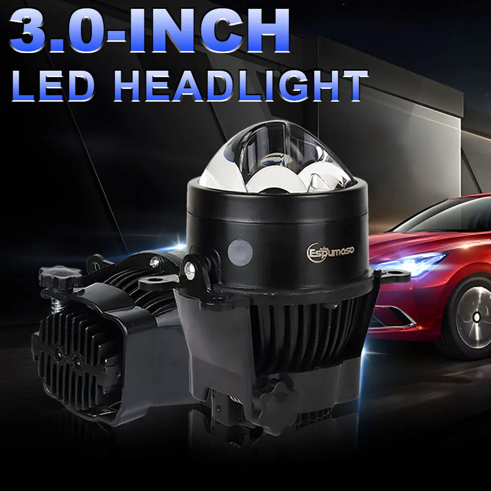 12V 24V 3Inch Bi-led Fog Lights H1 Hb3 H8 9005 320W Led Proj