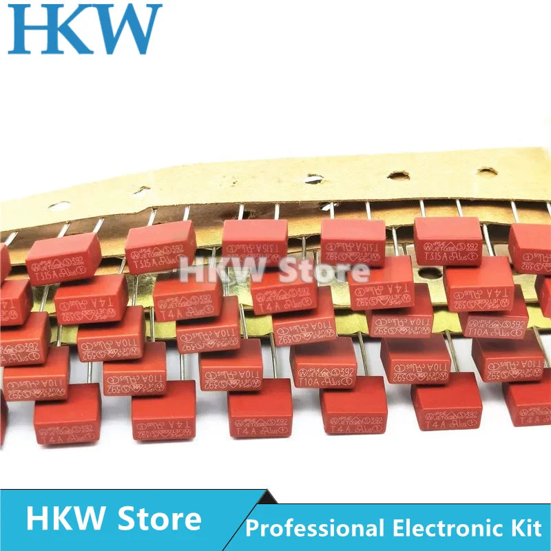 10-20pcs Square Fuse Slow Blow T0.5A T0.8A T1A T1.6A T2A T2.