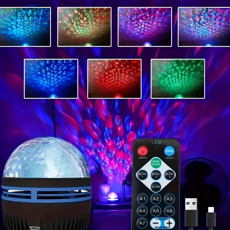 Galaxy Starry Sky Projector Light USB Remote Control Rotatin