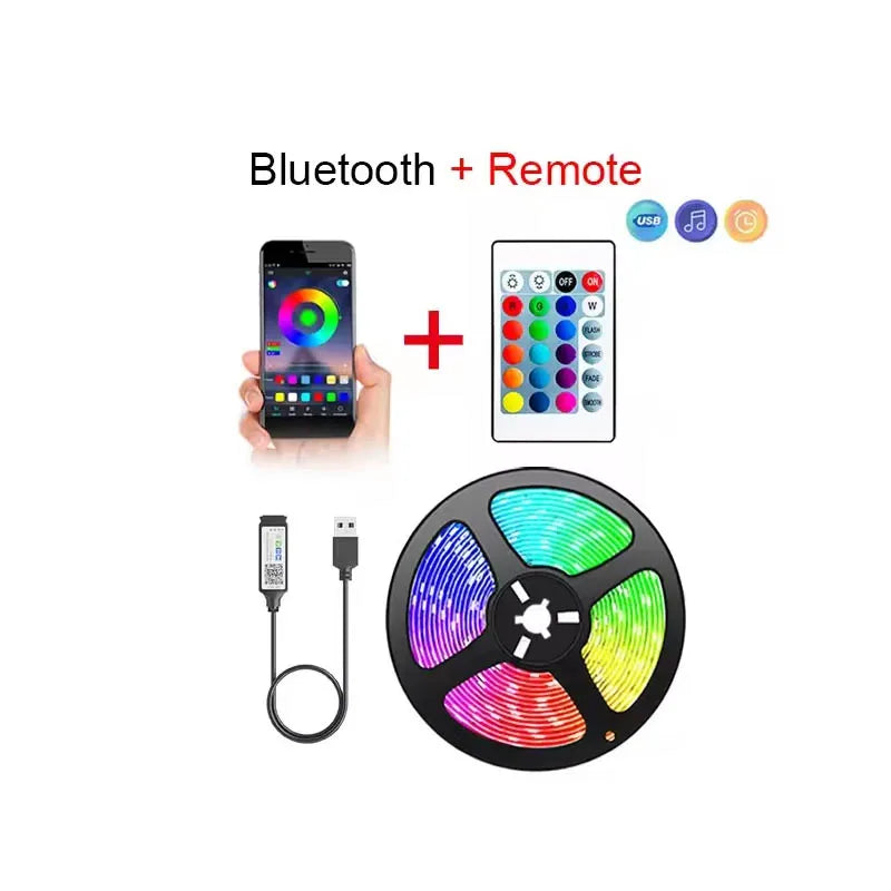 Bluetooth LED Strip Lights Smart SMD 5050 APP Remote Control