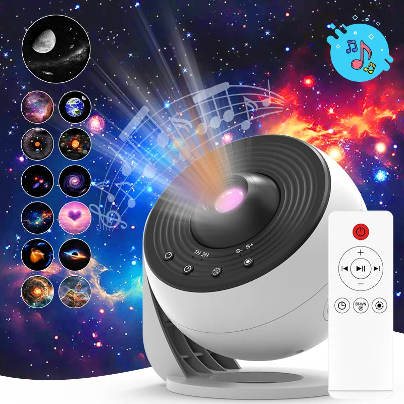Star Projector Galaxy Night Light HD Lmage Disc Upgraded Pla