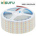 5M 10M LED Strip Light DC12V 24V 2835 One LED Cut Flexible D