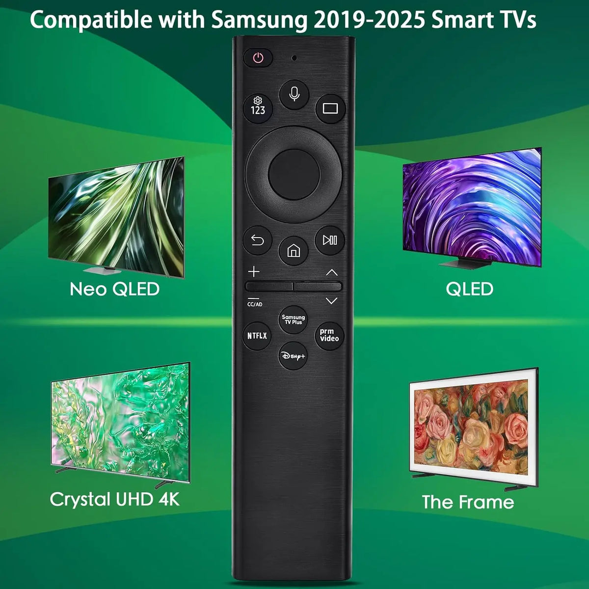 for Samsung Smart TV Remote Replacement Voice Control Comptible with BN59-01385A for Most 2018-2024 Frame QLED LED LCD 8K 4K TVs