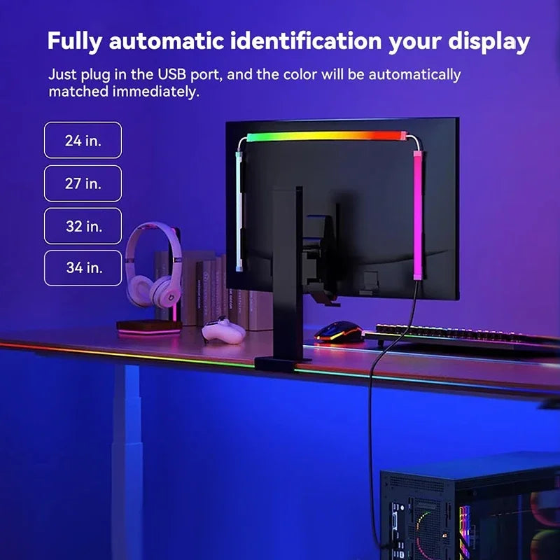 Computer Screen LED Sync Light Smart Gaming Strip Light Moni