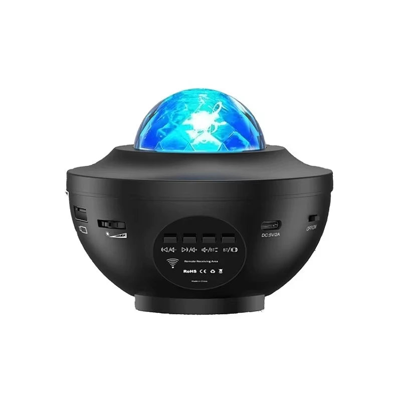 LED Starry Sky Galaxy Projector Night Light BT Music Player 