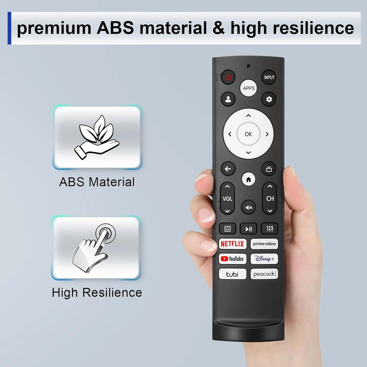 New IR HE002 ERF3M90H Replaced Remote Control Fit for Hisens