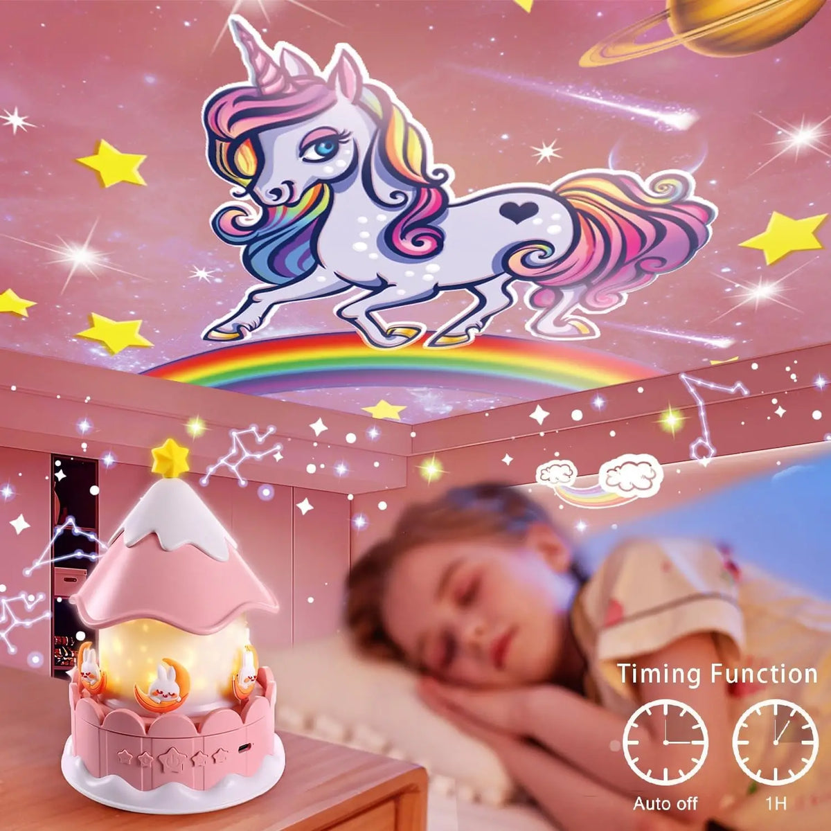 Star Galaxy Projector 21 in 1 Starry Sky Projector with 360 
