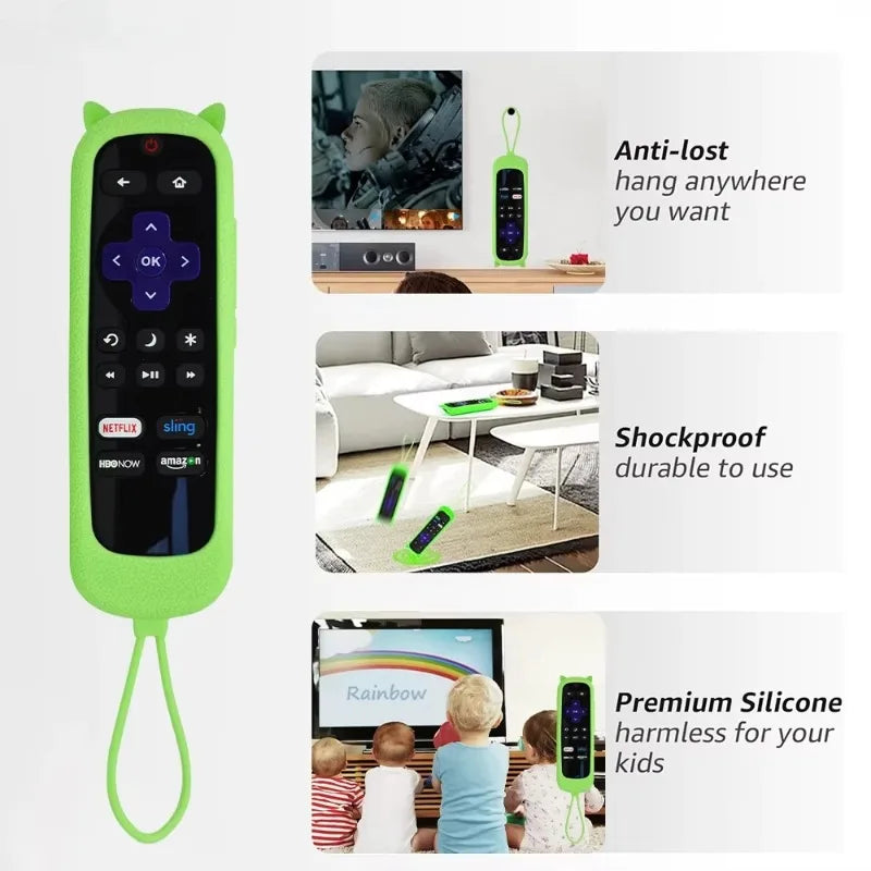 Silicone Remote Case for in Dark Anti-Slip Shockproof Cover 