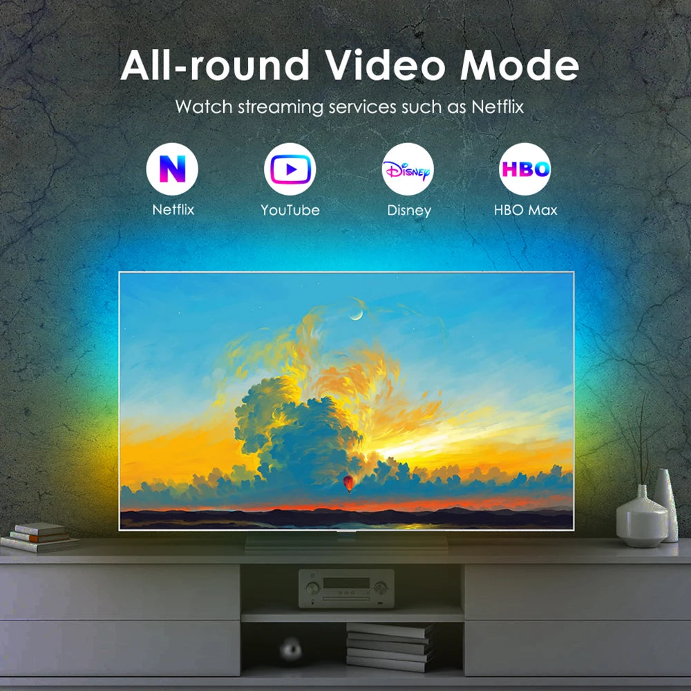 HDMI 2.1 Ambient LED Backlight for 17-120 inch TV PC LED Str