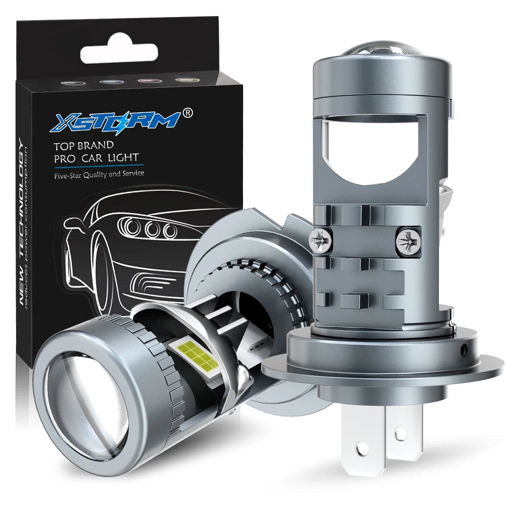 XSTORM H7 LED Headlight Lens Projector 80W 30000LM Car Light Bulbs 9005 9006 H11 LED Canbus Auto Motorcycle Lamps Plug & Play