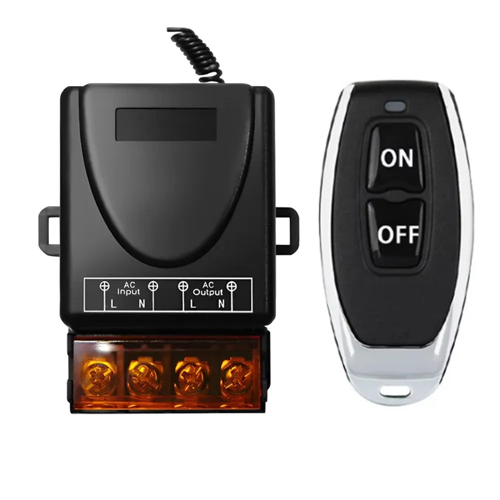 RF 433Mhz Wireless Remote Control Switch AC 72V-220V Relay Motor Water Pump Door Access System Wireless Switch Car Power
