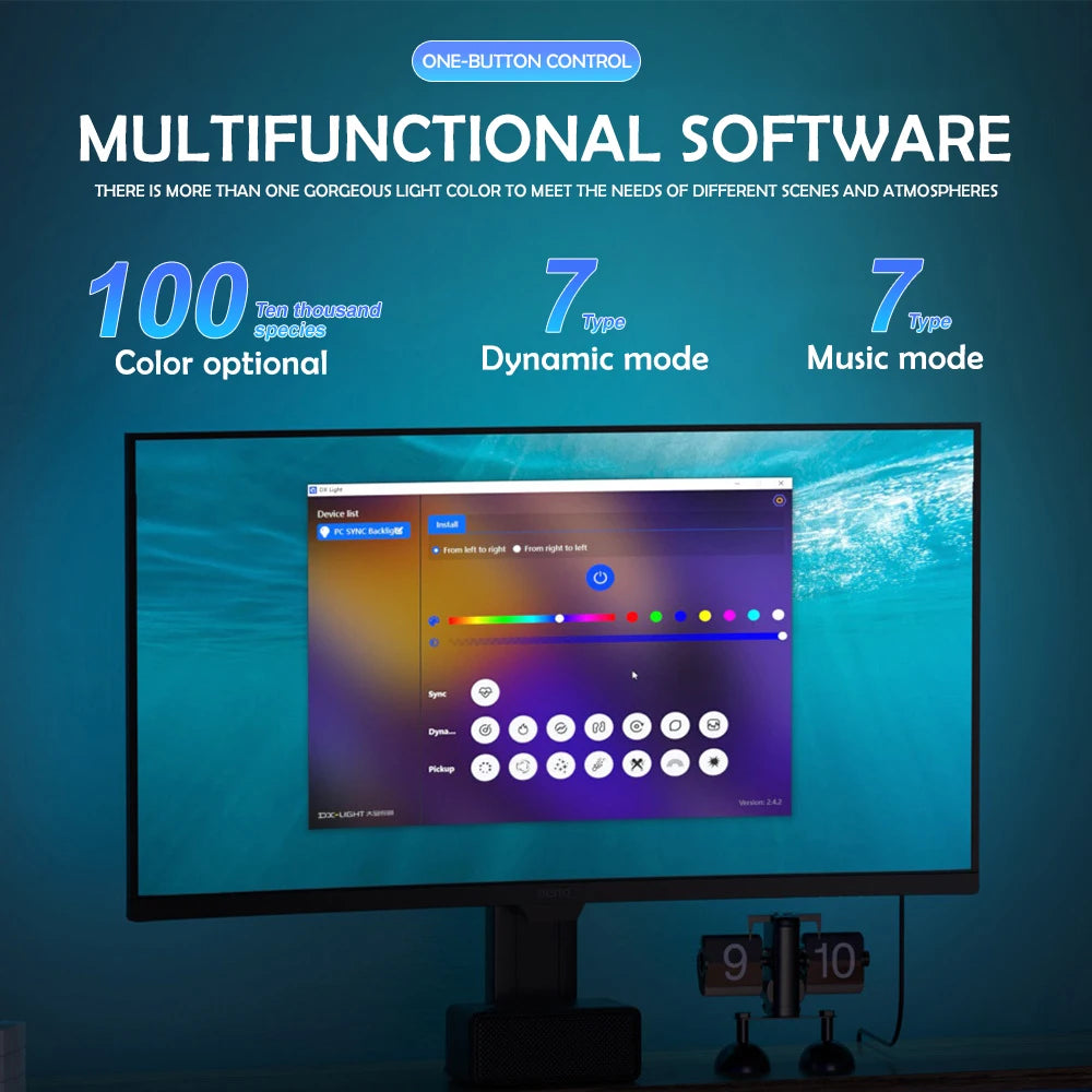 RGB Gaming Lights Strip Monitor Backlight LED Display Sync P