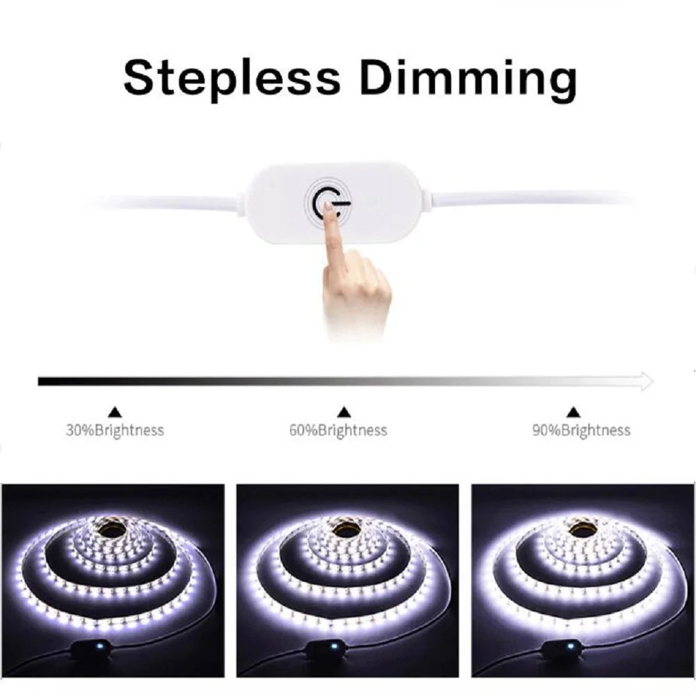 Dimmable 5V LED Strip Lights SMD2835 3528 60Leds/m Waterproo