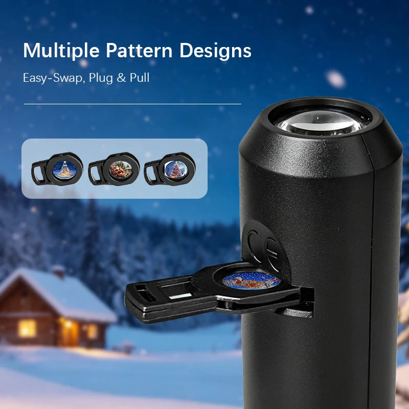 USB Halloween Projector Light Interchangeable Slides LED Pro