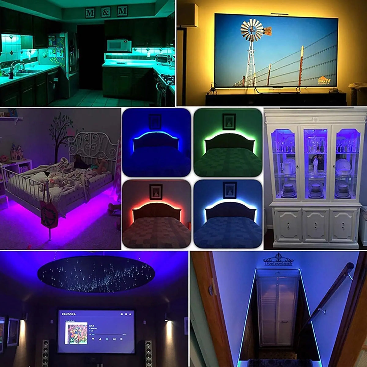 1 Roll of Low-Voltage 5V Light Strip 5050 Rgb Colorful Led L