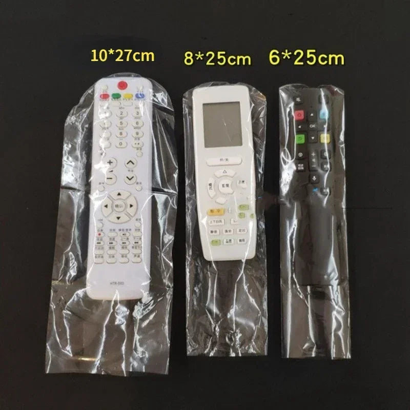 10pcs Transparent Heat Shrink Film TV/ Air Condition Remote 