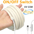 Dimmable 5V COB Neon LED Strip Light 320LEDs/m USB Switch/Touch/Sensor IP67 Waterproof Flex Mirror TV Backlight Kitchen Lighting