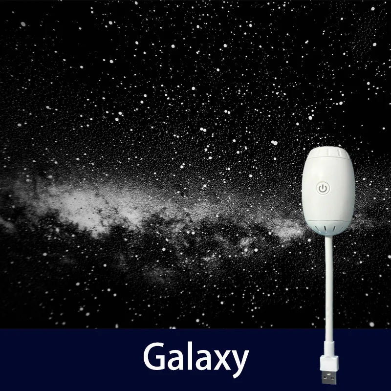 USB Galaxy Projector Night Light Car Mood Light Cool Stuff For Bedroom LED Starry Star Lamp Party Home Gaming Decor Saturn