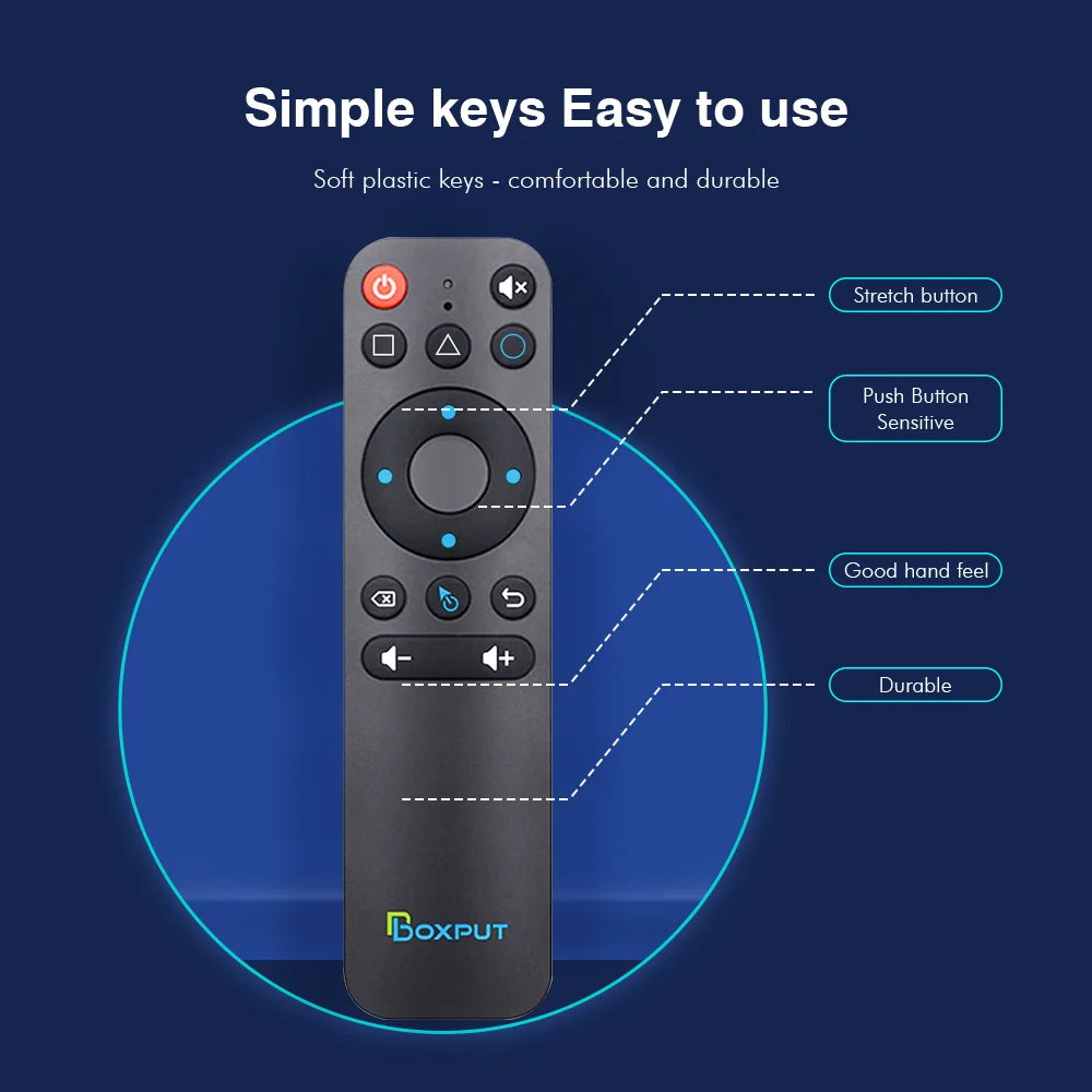BOXPUT BPR1S Plus Bluetooth 5.0 Wireless Air Mouse IR Learni