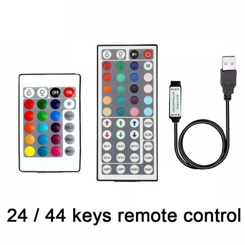 LED Strip RGB Controller Mini 3 24 44 Keys USB Connector IR 