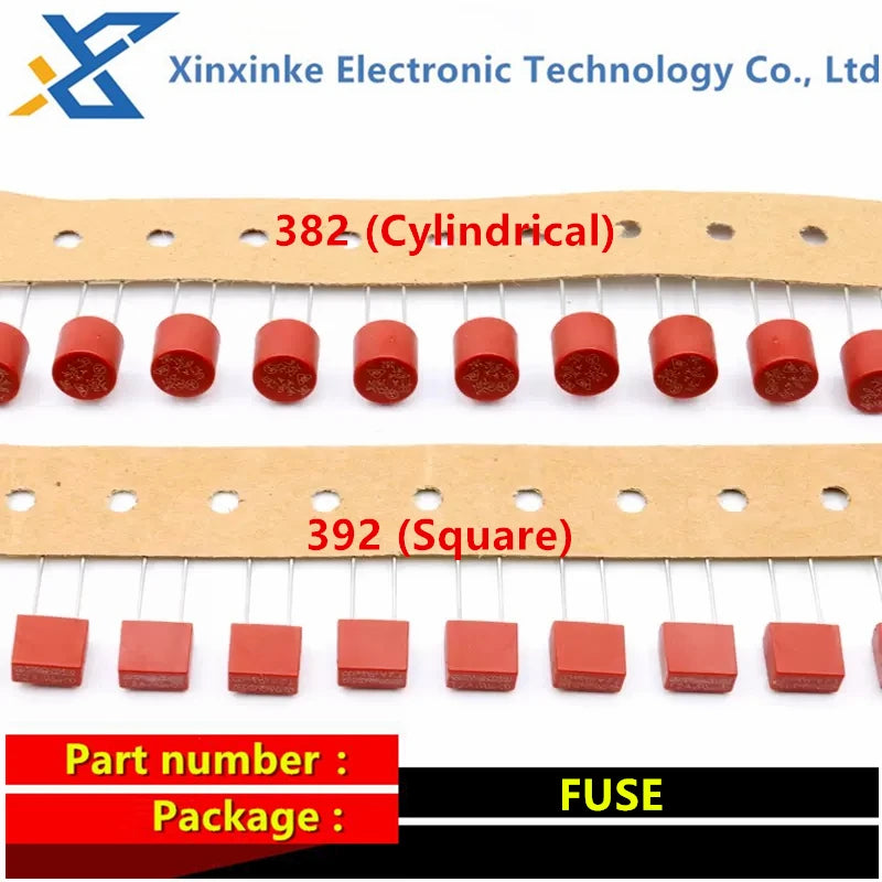 20PCS Square Fuse 0.5 1 1.25 1.6 2 2.5 3.15 4 5 6.3 8 10 A 2